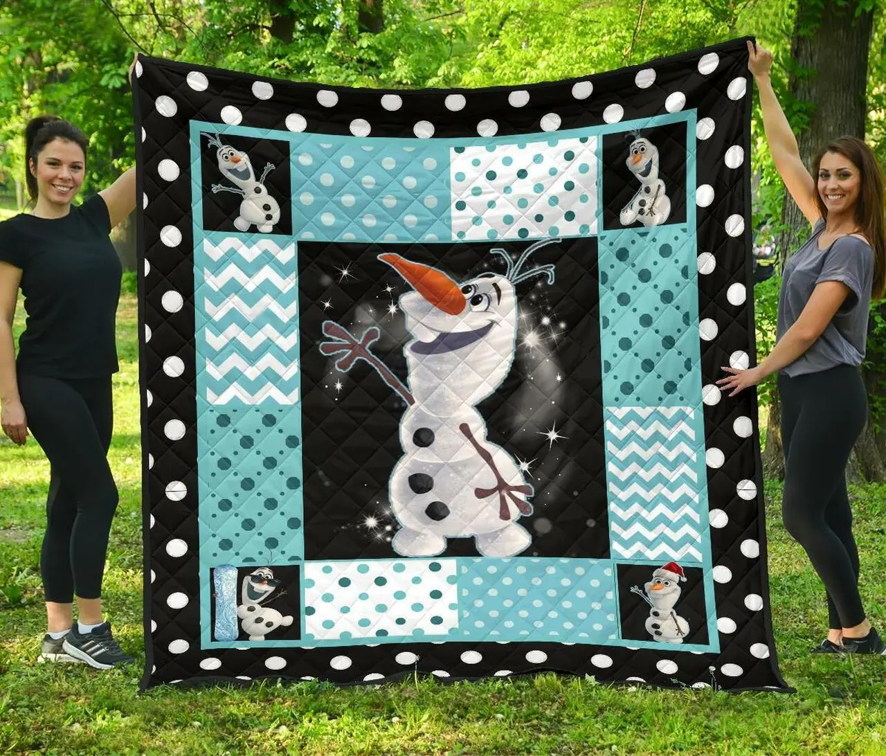 Olaf Cute Gift Idea For Cartoon Fan Quilt and Home Decor
