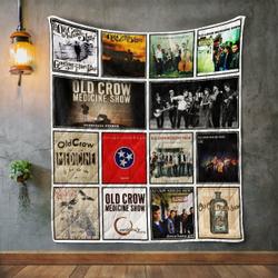 Old Crow Medicine Show Album Covers Quilt Blanket and Home Decor