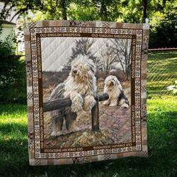 Old English Sheepdog Hur Quilt Bevrgk and Home Decor