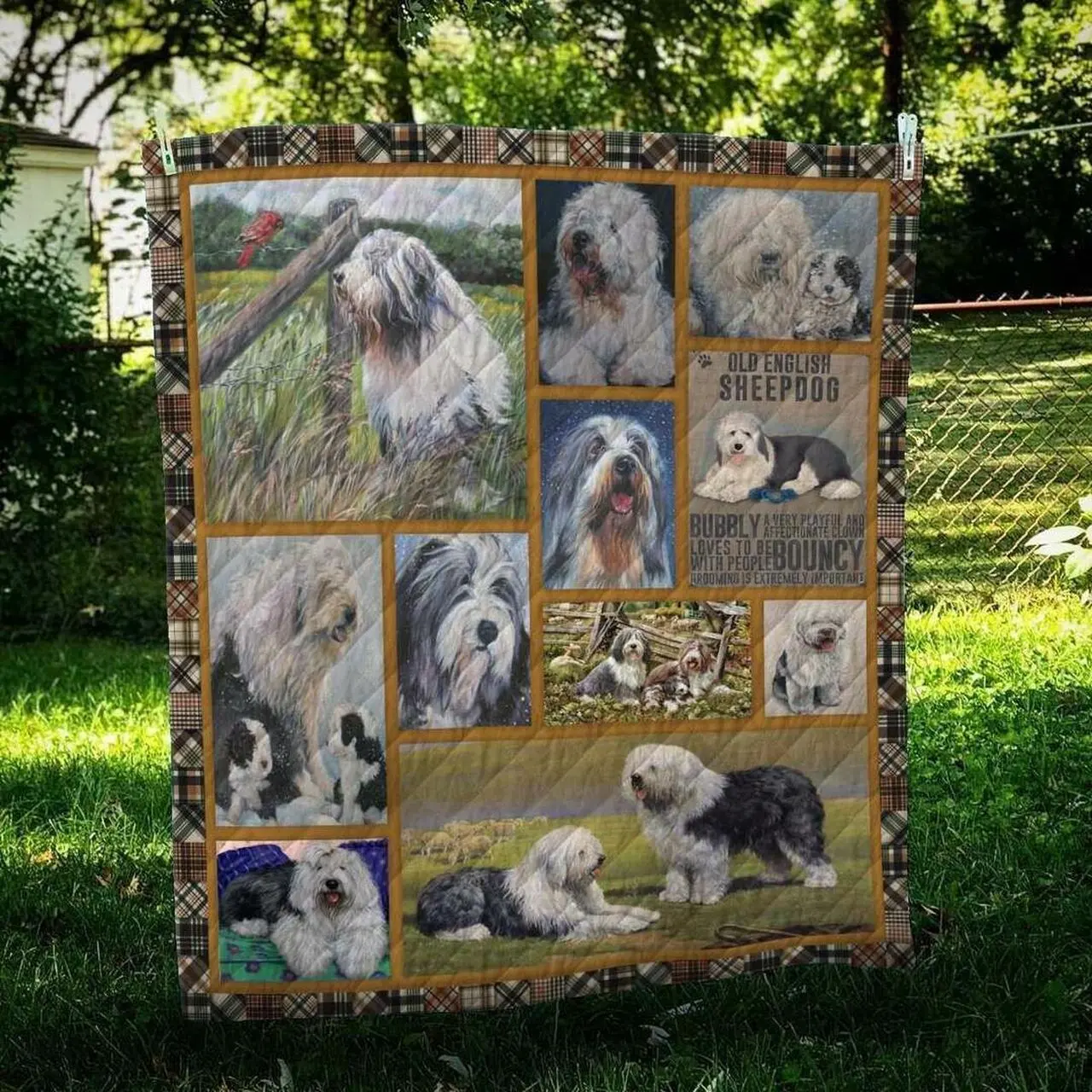 Old English Sheepdog Hur Quilt Bevrhc and Home Decor