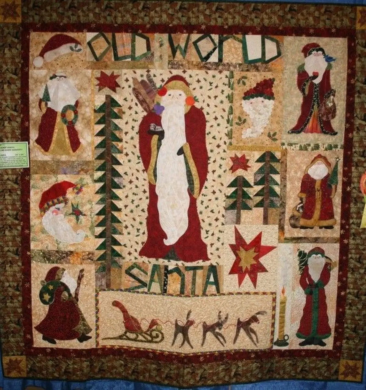 Old World Santa Quilt Tdhmq and Home Decor