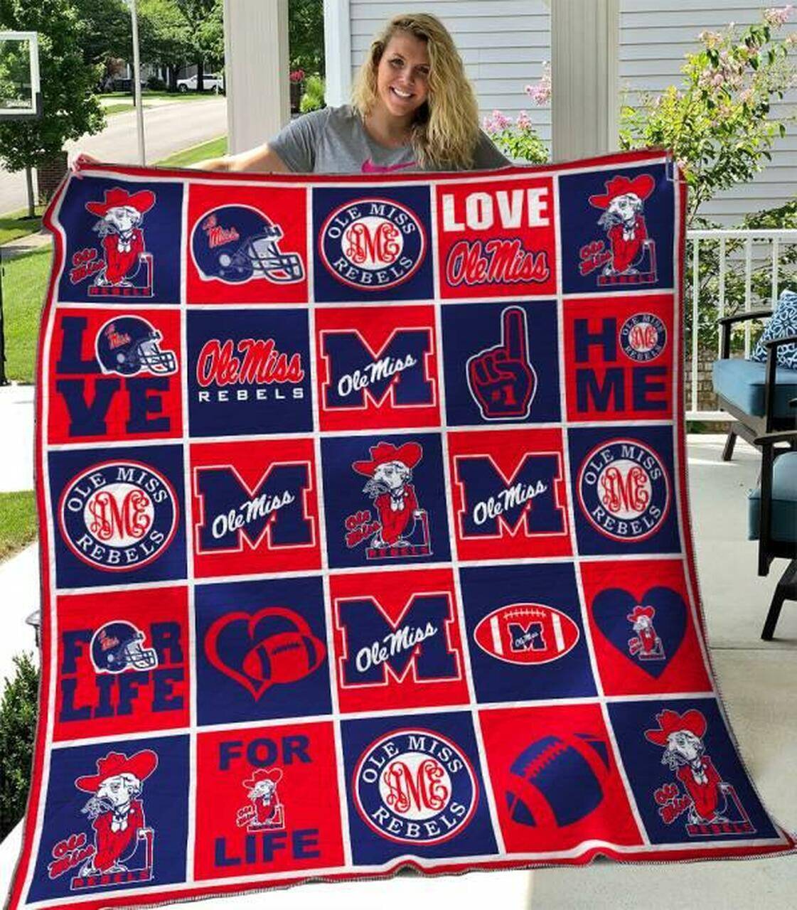 Ole Miss Rebels Quilt Blanket B080616 Quilt and Home Decor
