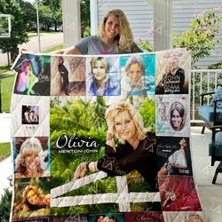 Olivia Newton John Quilt Blanket 01591 and Home Decor