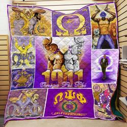 Omega Psi Phi 1911 Strong Quilt All Over Printed and Home Decor