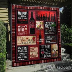 On Cloud Wine Quilt Blanket No96  Quilt and Home Decor