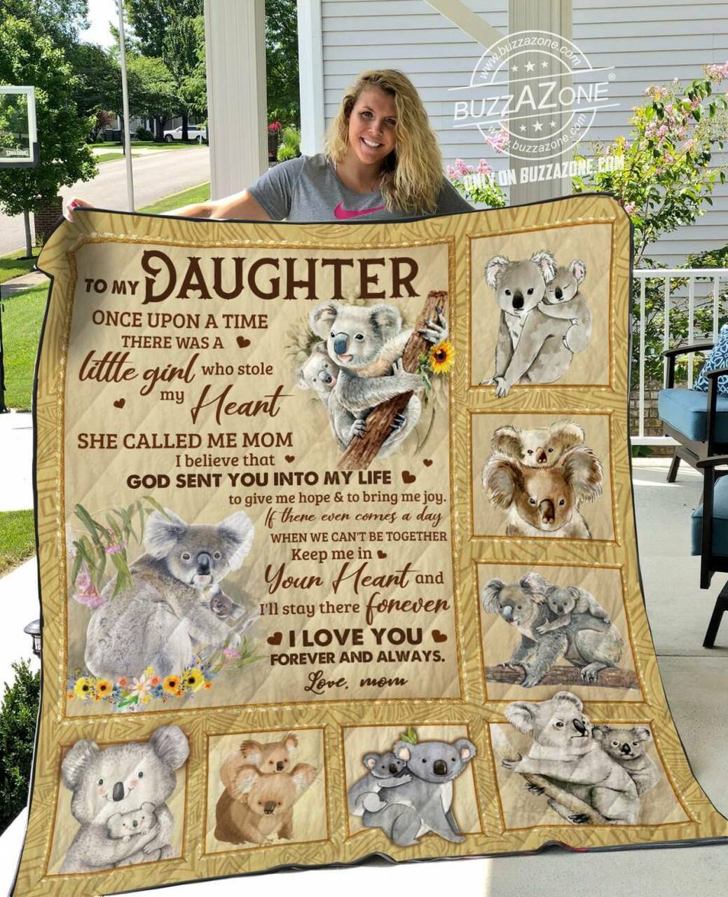 Once Upon A Time A Little Girl Who Stole My Heart Koala Bt Quilt and Home Decor