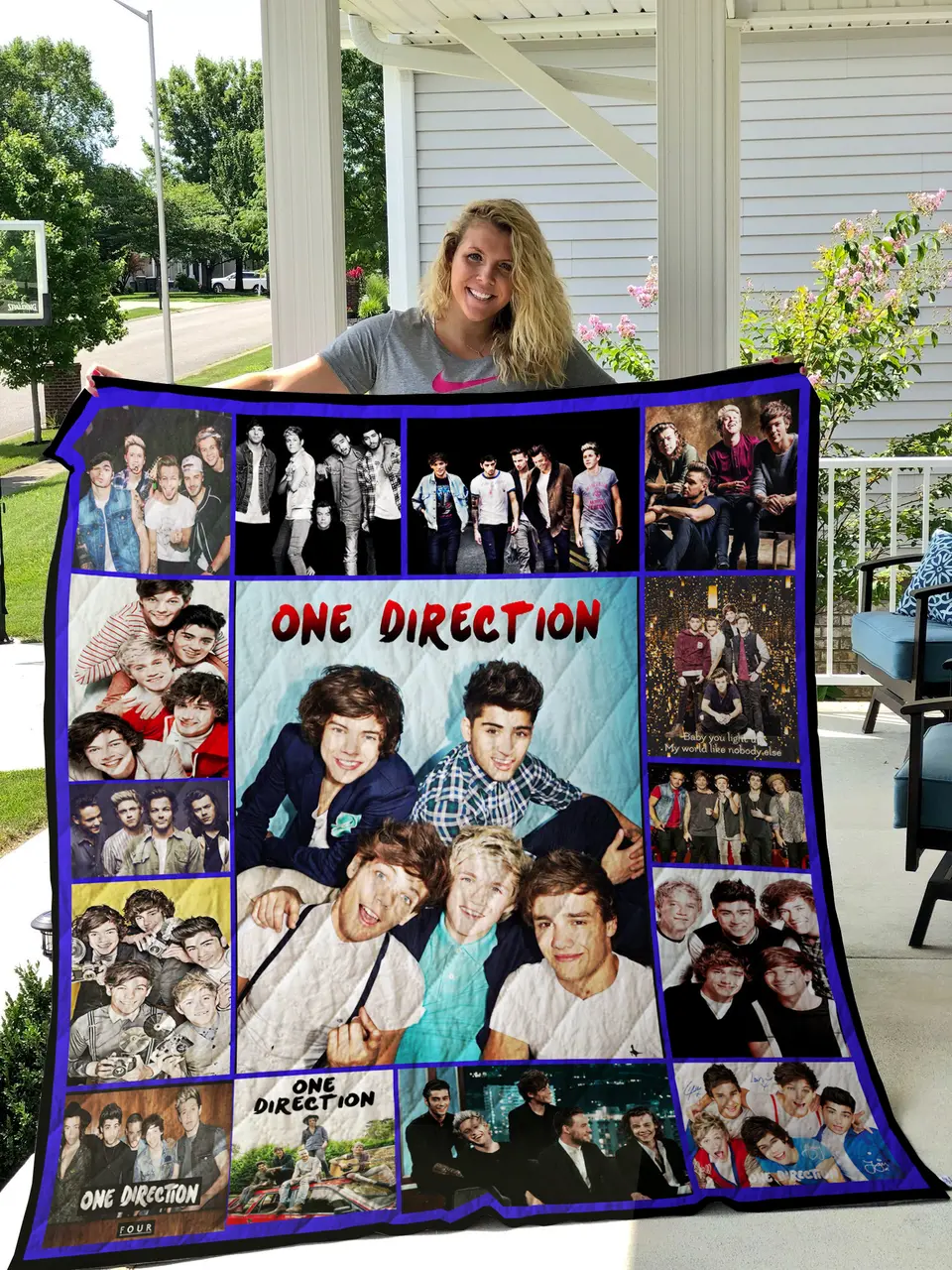 One Direction Quilt Blanket and Home Decor