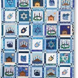 One Happy Family Jewish Quilt Tdhct and Home Decor