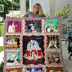 One Hundred And One Dalmatians Quilt Blanket and Home Decor