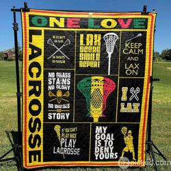 One Love Lacrosse Pk300562 Quilt Blanket and Home Decor
