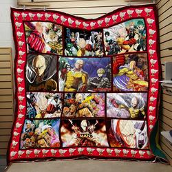 One Punch Fight Man Quilt V10  Quilt and Home Decor