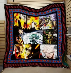 One Punch Fight Man Quilt V5  Quilt and Home Decor