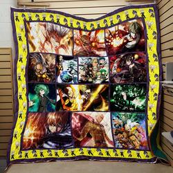 One Punch Fight Man Quilt V7  Quilt and Home Decor