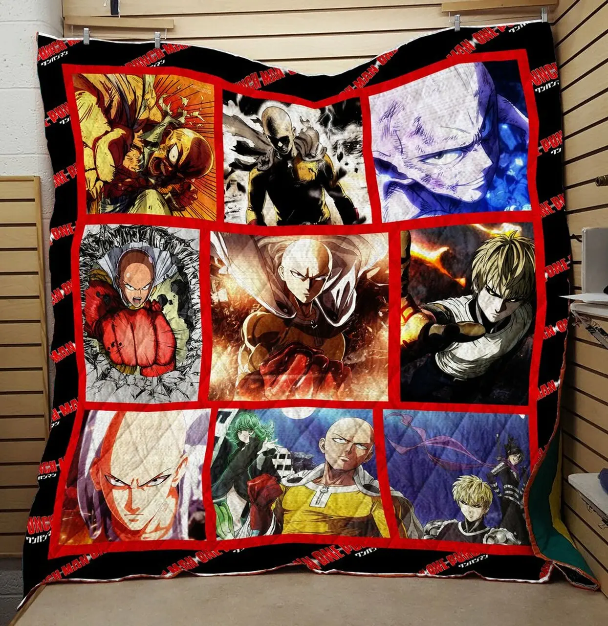 One Punch Fight Man Quilt V8 Quilt and Home Decor
