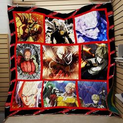 One Punch Fight Man Quilt V8  Quilt and Home Decor