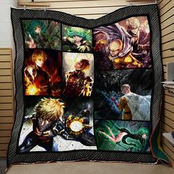 One Punch Man Fight Quilt V1  Quilt and Home Decor