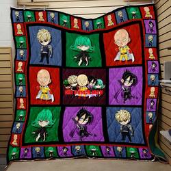 One Punch Man Fight Quilt V2  Quilt and Home Decor