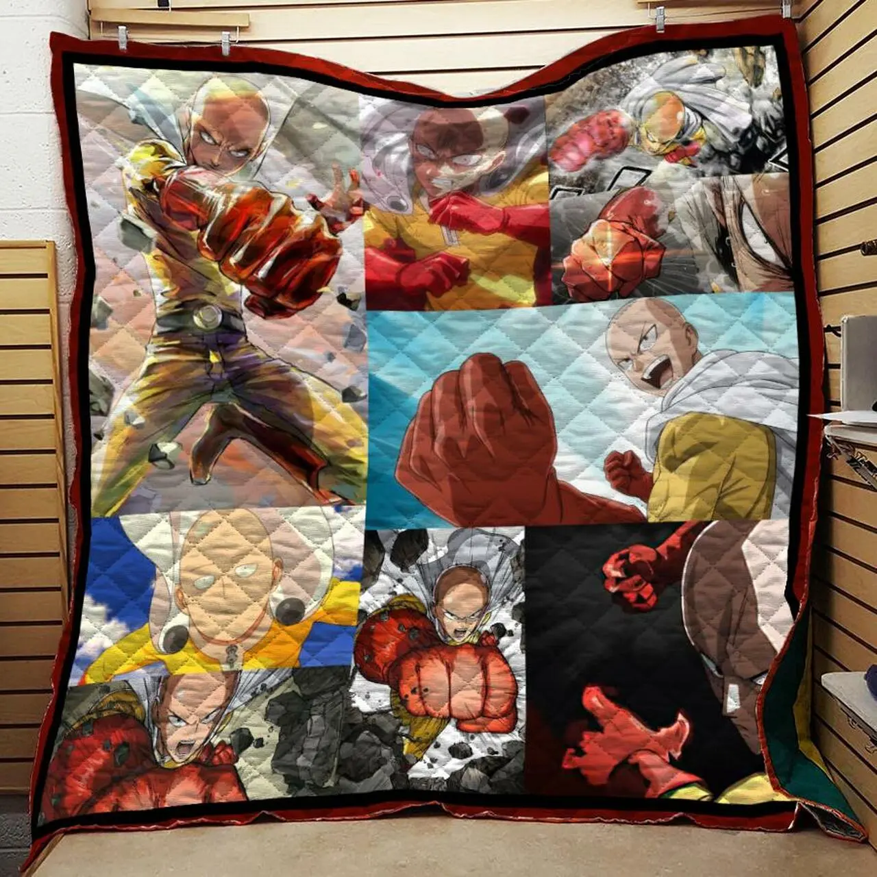 One Punch Man Quilt For Fans Quilt and Home Decor