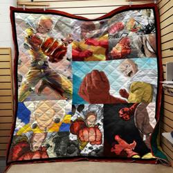 One Punch Man Quilt For Fans  Quilt and Home Decor