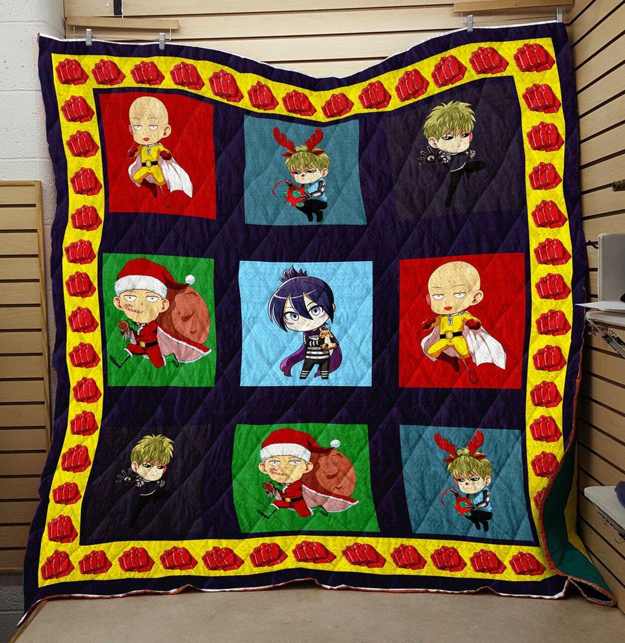 One Punch Superman Quilt V4 Quilt and Home Decor