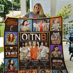Orange Is The New Black Quilt Blanket      and Home Decor