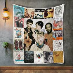 Orange Juice Album Covers Quilt Blanket and Home Decor