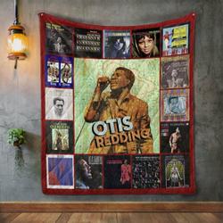 Otis Redding Style 2 Quilt Blanket and Home Decor