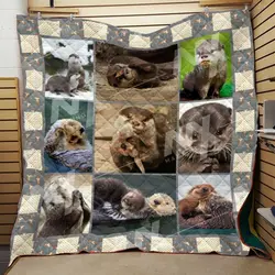 Otter Quilt Blanket Dhc0910455Vt and Home Decor