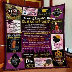 Our Daughter Class 2017 Quilt Blanket and Home Decor