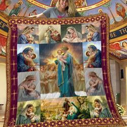 Our Lady Of Lourdes Quilt Blanket Dhc1401858Vt and Home Decor
