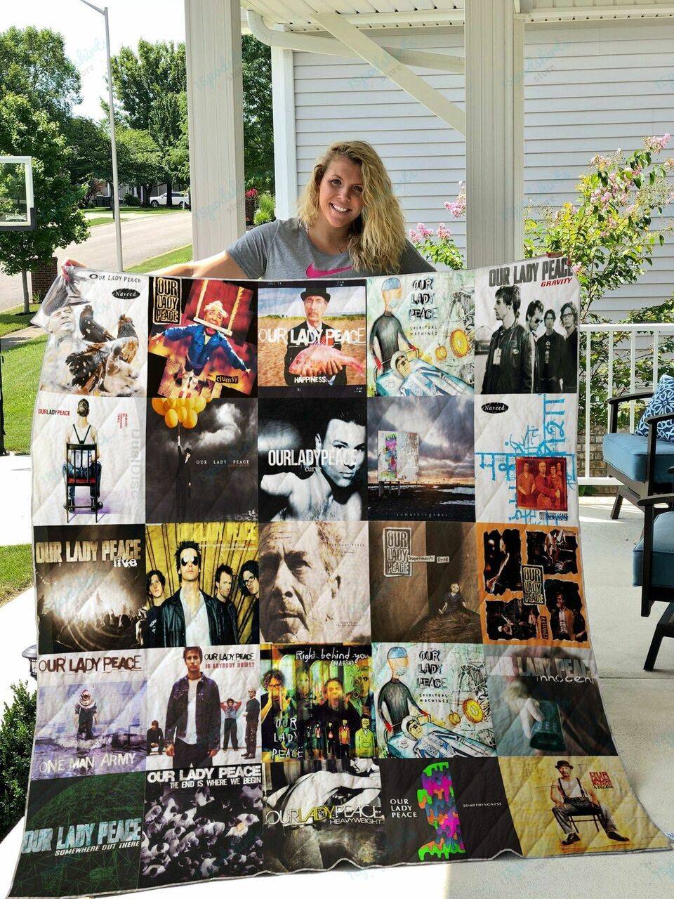 Our Lady Peace Quilt Blanket and Home Decor