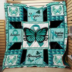 Ovarian Cancer Awareness Cl2100396Mdq Quilt Blanket and Home Decor