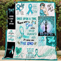 Ovarian Cancer Warrior Quilt and Home Decor