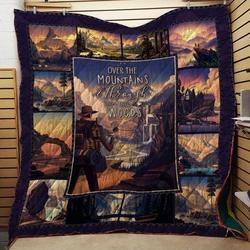 Over The Mountains Cla270642 Quilt Blanket and Home Decor