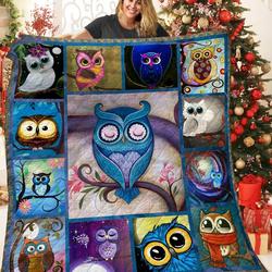 Owl Abc071181 Quilt Blanket and Home Decor
