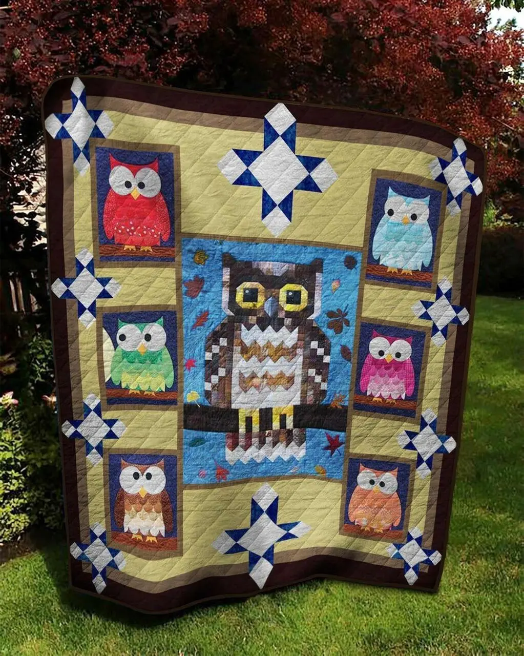 Owl Ah Quilt Derqkn and Home Decor