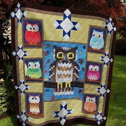 Owl Ah Quilt Derqkn and Home Decor