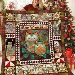 Owl Bbb191005 Quilt Blanket and Home Decor