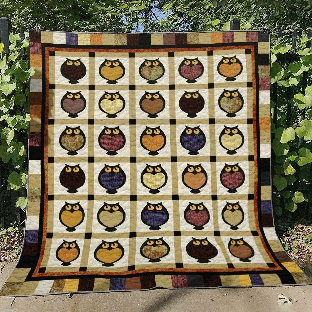 Owl Bt170721 Quilt Blanket and Home Decor