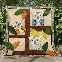 Owl Cl16100058Mdq Quilt Blanket and Home Decor