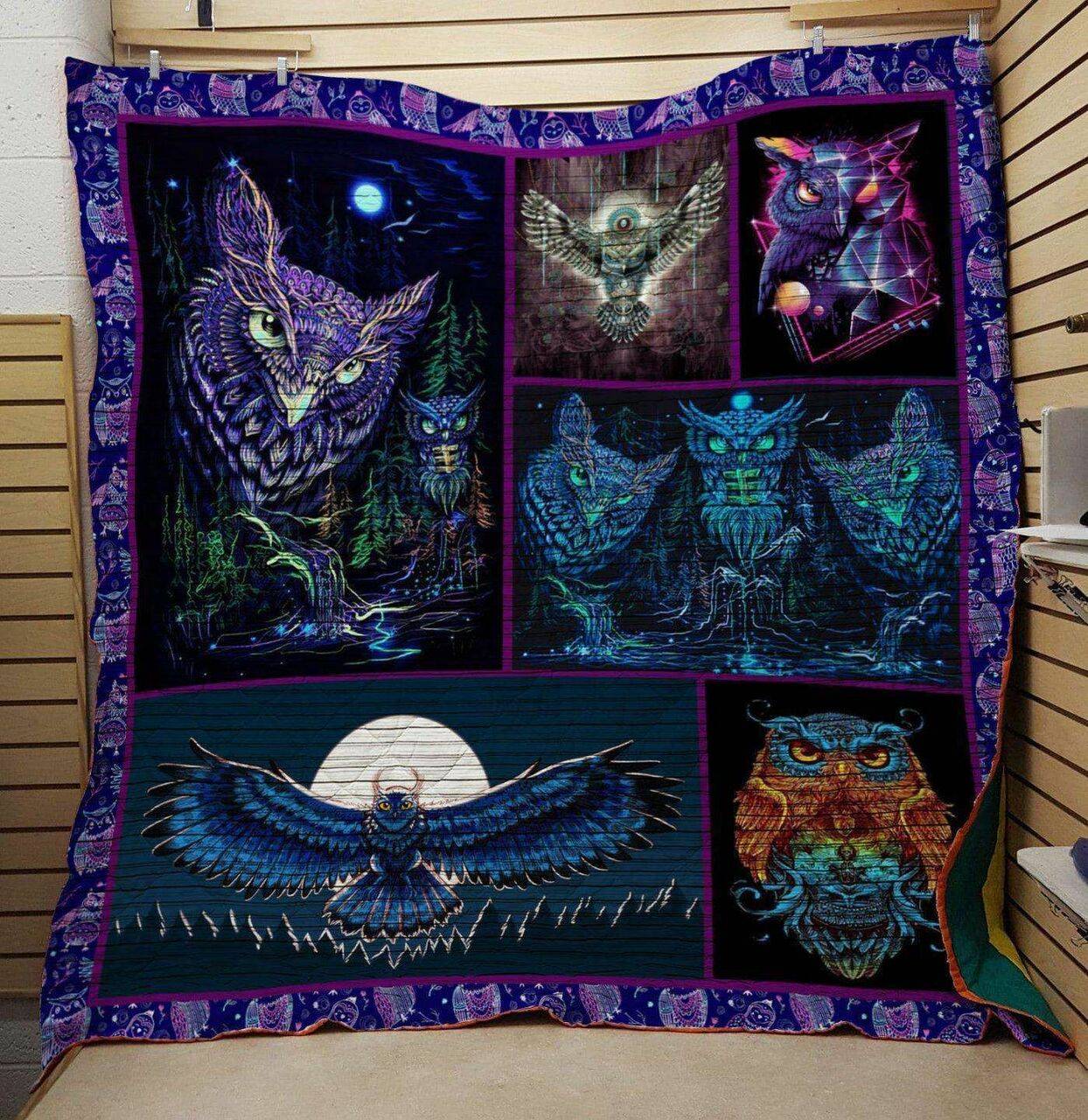 Owl Cla0810356Q Quilt Blanket and Home Decor
