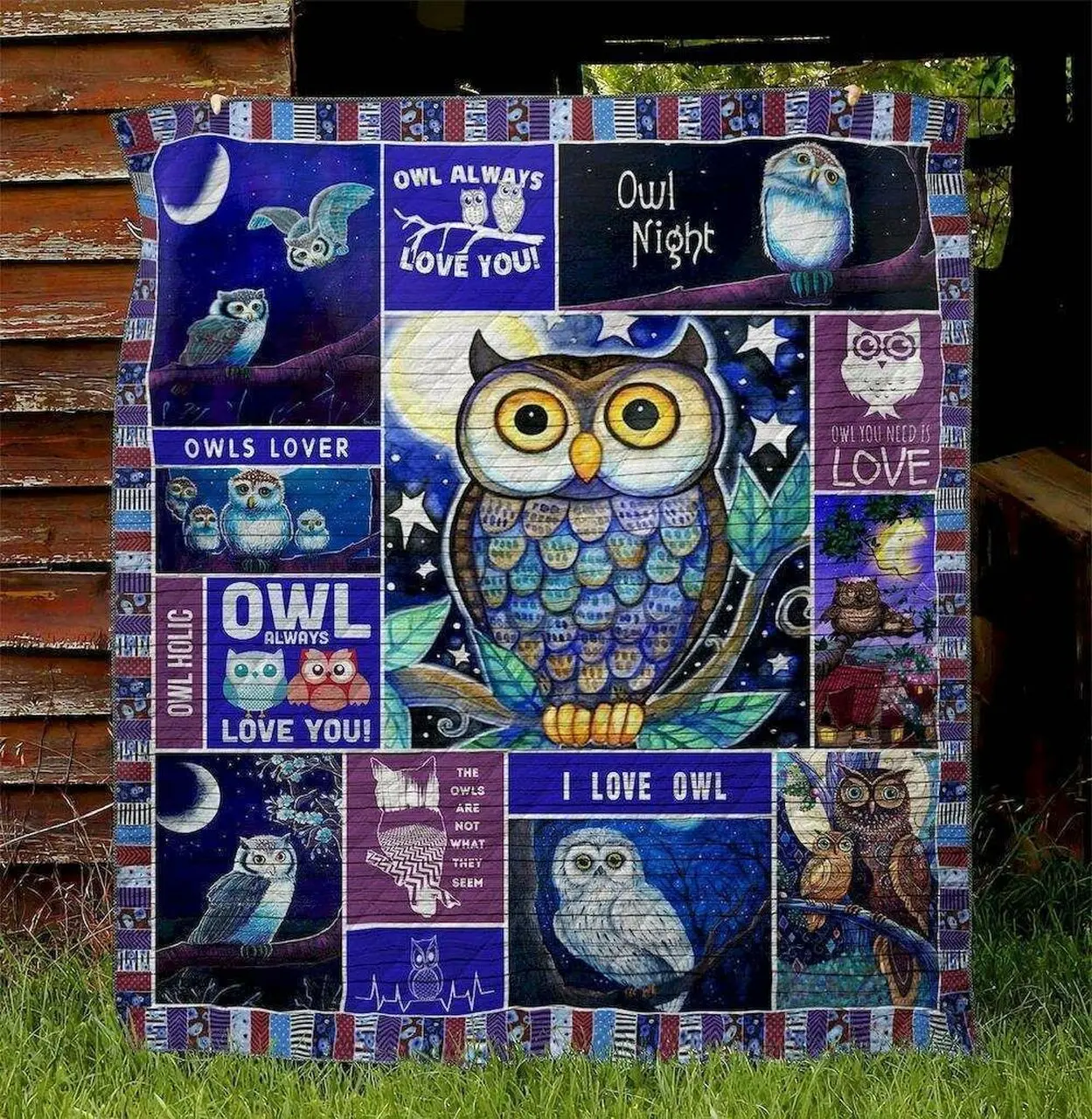 Owl Hur Quilt Cysisj and Home Decor
