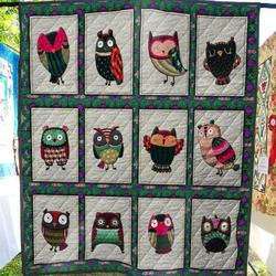 Owl Hur Quilt Cysitk and Home Decor