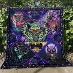 Owl Hur Quilt sq and Home Decor