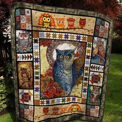 Owl Owl 1611 Quilt Blanket Dhc03011425Dd and Home Decor