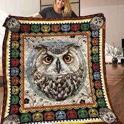 Owl Quilt Blanket C9B010603Ta and Home Decor