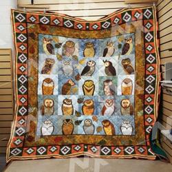 Owl Quilt Blanket Dhc0910365Vt and Home Decor