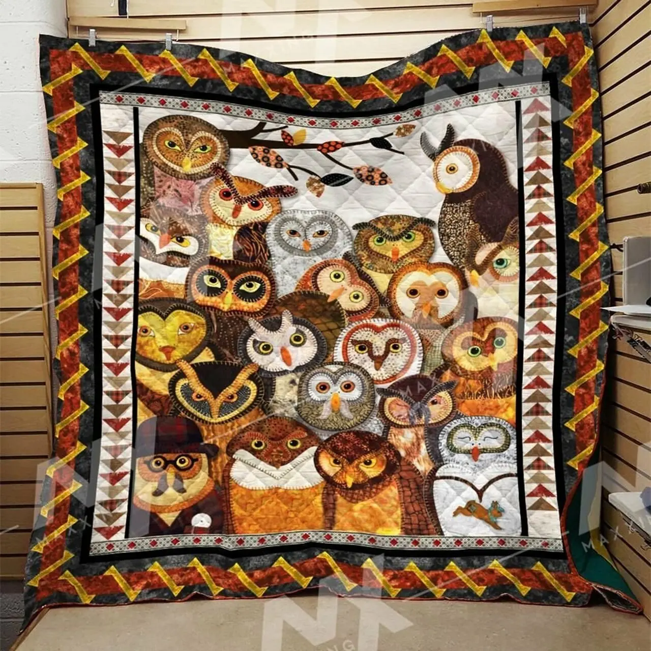 Owl Quilt Blanket Dhc0910367Vt and Home Decor