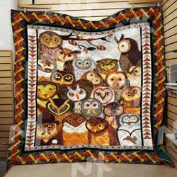Owl Quilt Blanket Dhc0910367Vt and Home Decor