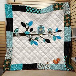Owl Quilt Blanket Dhc0910715Vt and Home Decor